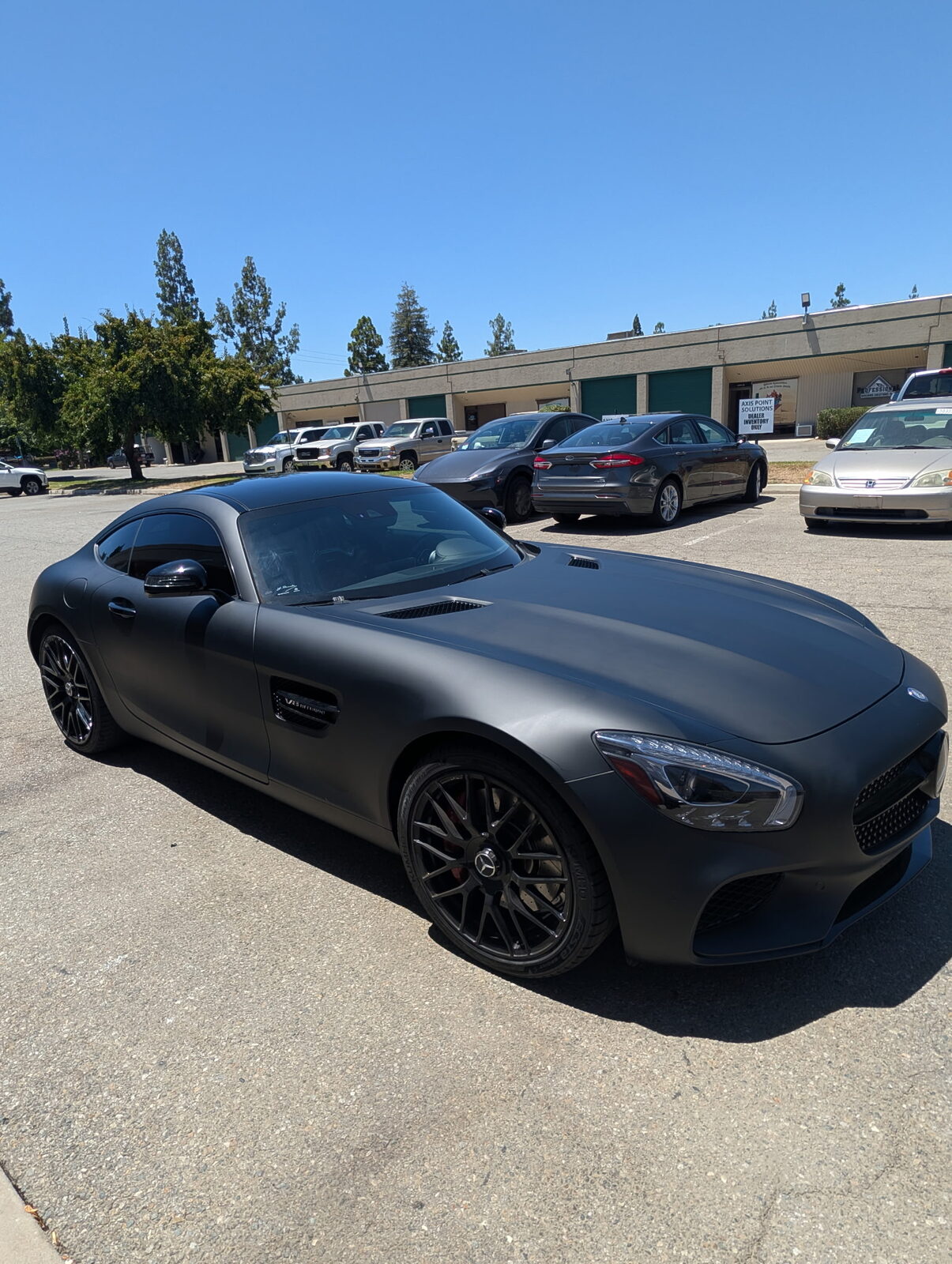 Mercedes-AMG GT S in matte deep black