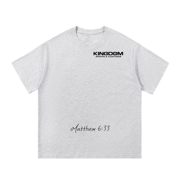 Kingdom Wraps & Coatings Mens Essential Cotton T-Shirt (Matthew 6:33)